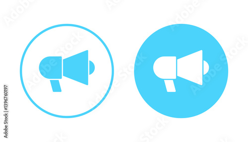 Megaphone icon vector. Loudspeaker sign and symbol