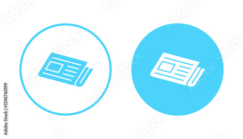 Newspaper icon vector. news paper sign and symbolign
