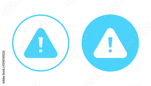Exclamation danger icon vector. attention sign and symbol. attention sign