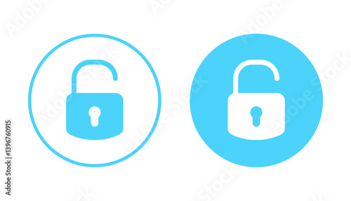 Unlock icon vector. Unlock sign and symbol. unlocked padlock icon