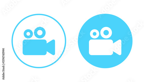 Video icon vector. video camera sign and symbol. movie sign. cinema
