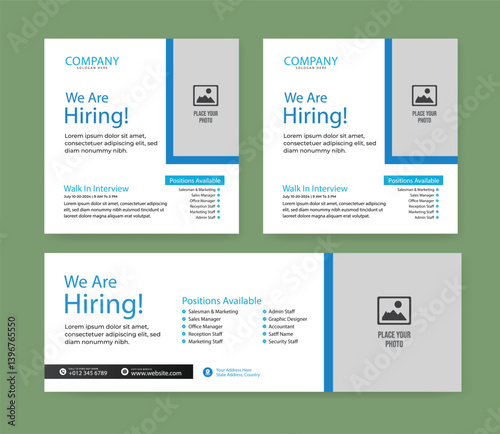 Creative We are hiring join to the team. Hiring recruitment vector creative design and social media post template Creative hiring poster. hiring social media post design.