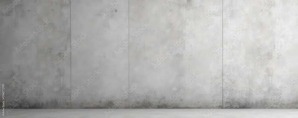 Fototapeta premium Rough, textured concrete wall surface, neutral tones , pattern, image, worn