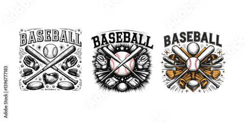 baseball bat illustration graphic for game lover 