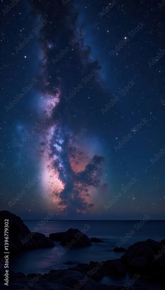 Fototapeta premium Southern Triangulum Australe, its stars glittering against the inky blackness , triangle, night, pattern