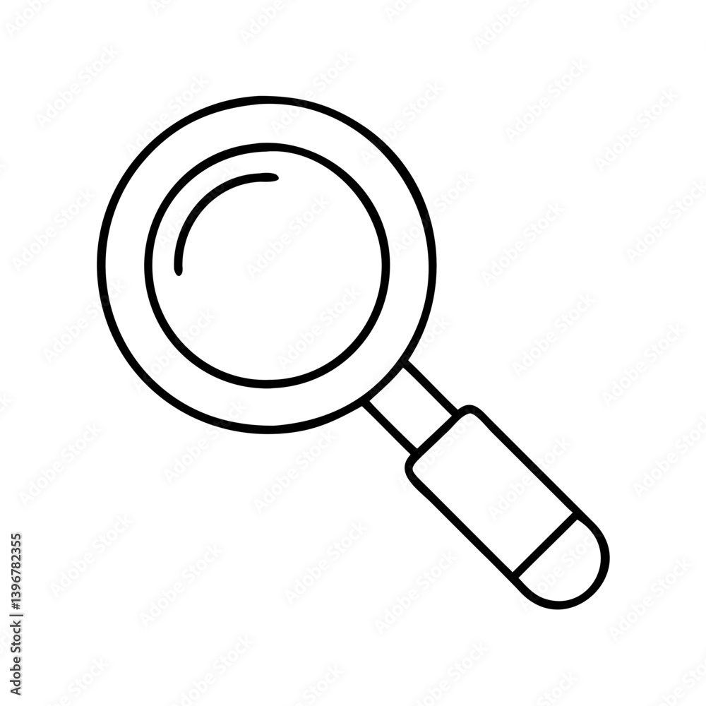magnifyingglass icon, magnifyingglass line art - simple line art of magnifyingglass, perfect for magnifyingglass logos and icons magnifyingglass icon, magnifyingglass line art - simple line art of magnifyingglass, perfect for magnifyingglass logos and icons