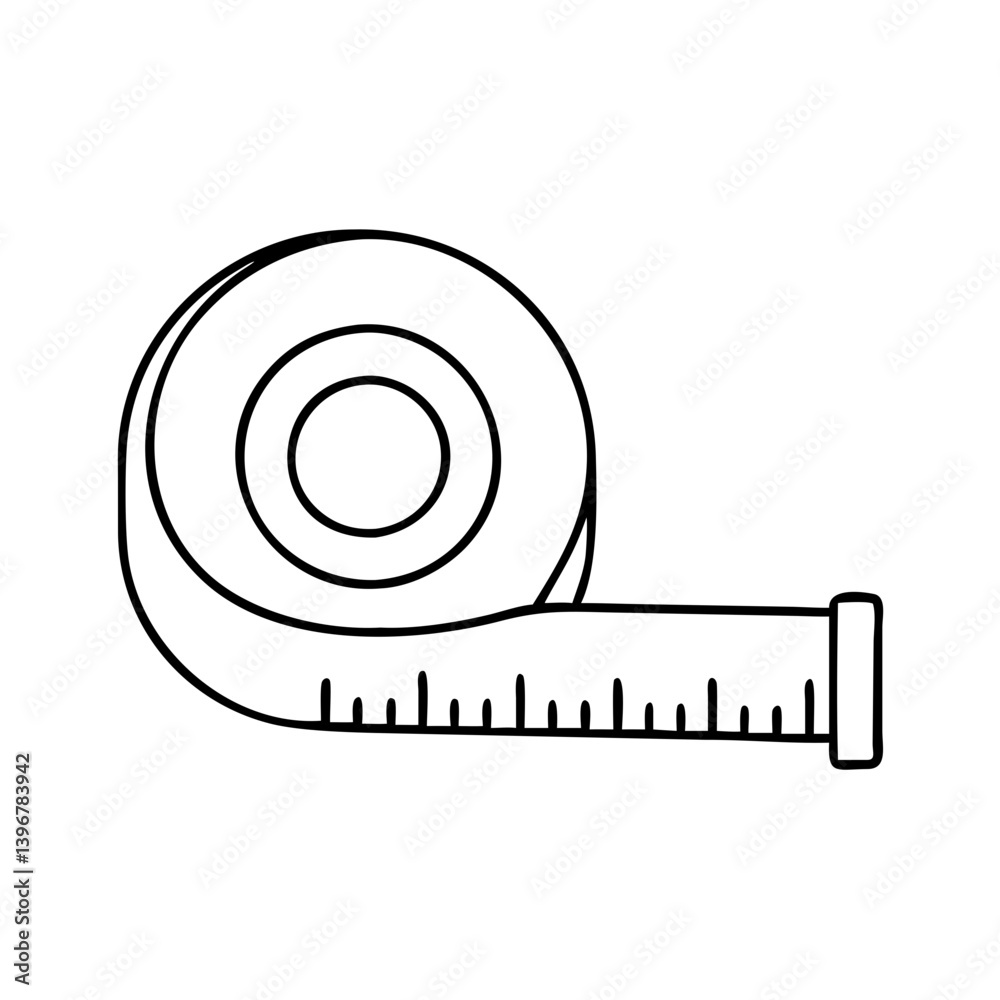 measuringtape icon, measuringtape line art - simple line art of measuringtape, perfect for measuringtape logos and icons measuringtape icon, measuringtape line art - simple line art of measuringtape, perfect for measuringtape logos and icons