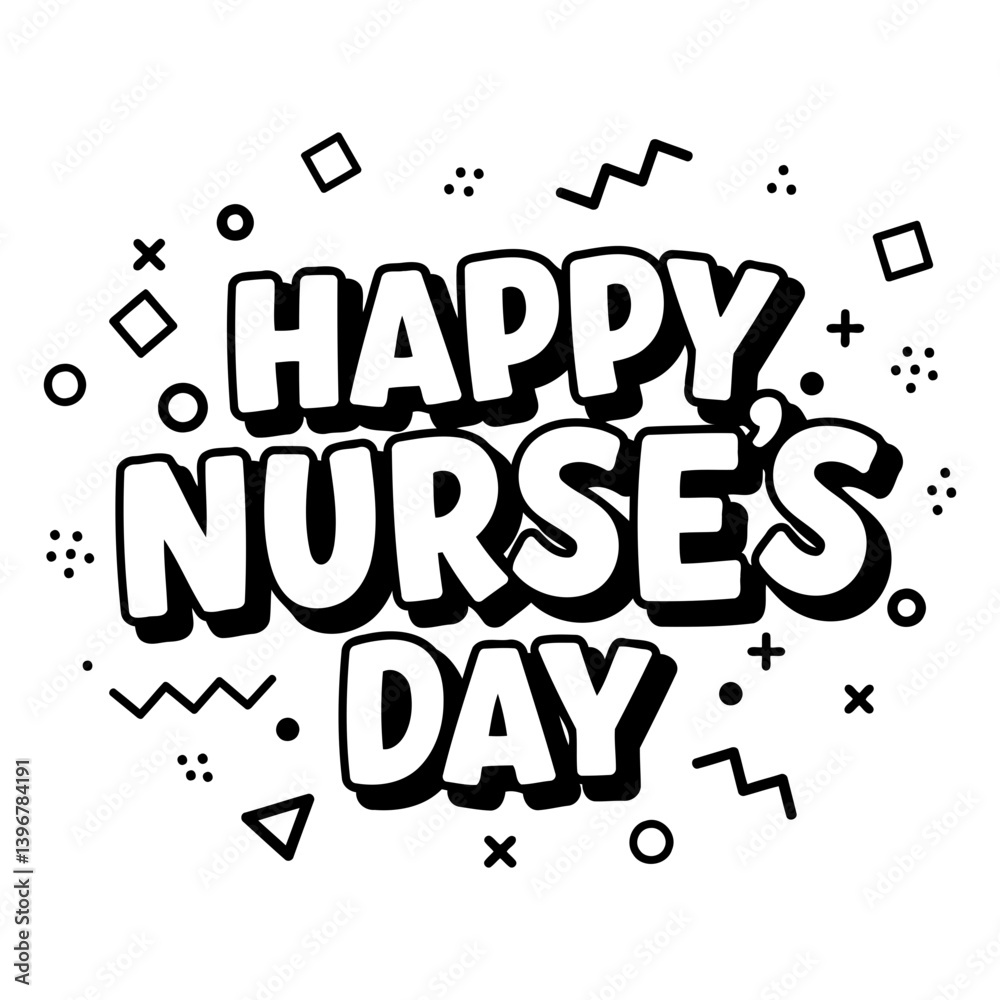 Fototapeta premium Happy Nurses Day Graphic