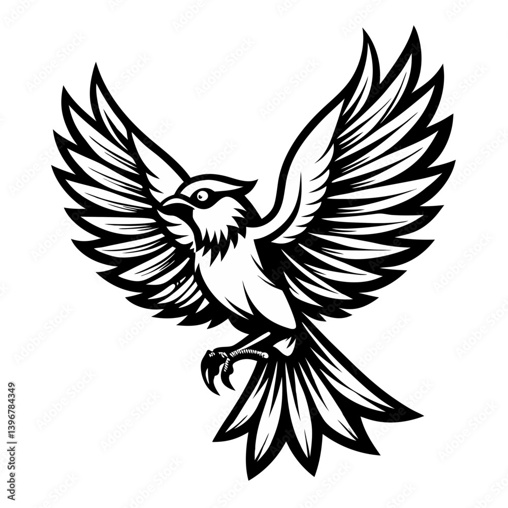 Obraz premium Soaring Bird Emblem