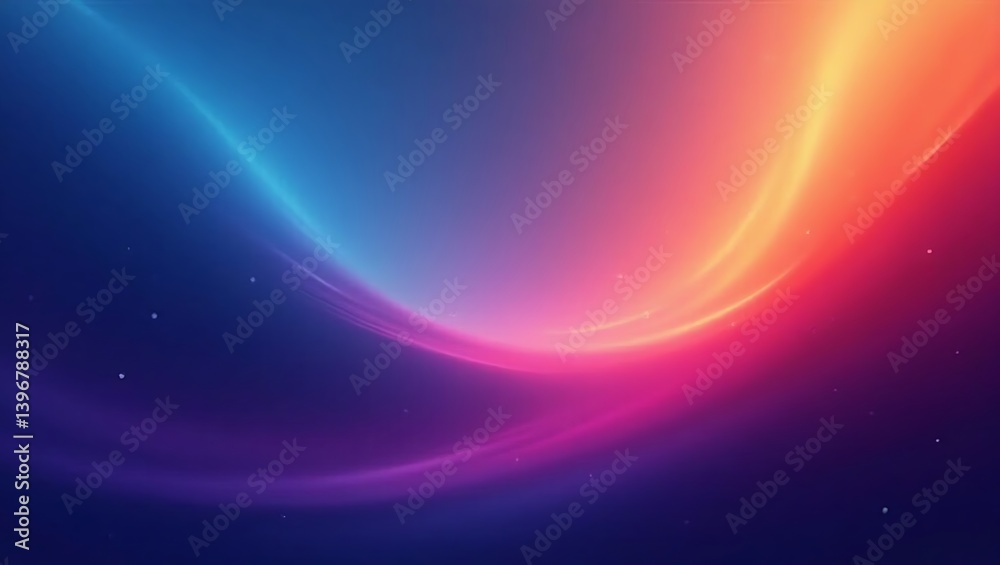 Fototapeta premium Vibrant abstract art wallpaper with flowing blue pink and orange hues creating a dreamy cosmic