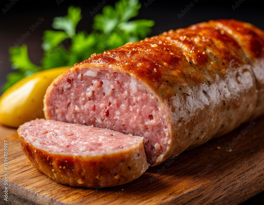 German bratwurst sausages, generated by AI German bratwurst sausages, generated by AI