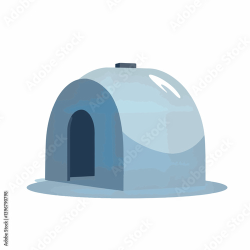 Sturdy hurricane shelter design showcasing compact minimalist dome, safety