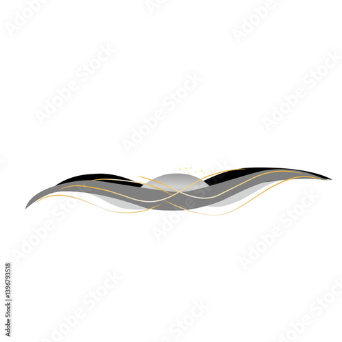 vector illustration of an Elegant abstract wave