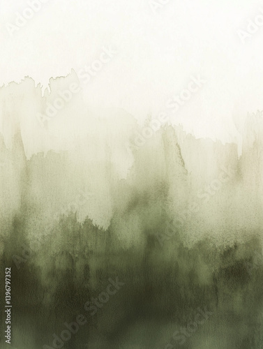 Deep olive watercolor wash. Subtle texture gives a natural and earthy touch, perfect for botanical themes