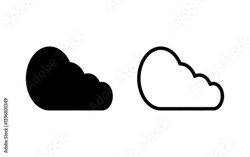 Cloud icon vector illustration. cloud sign and symbol