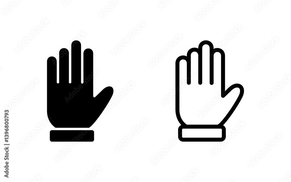 Fototapeta premium Hand icon vector illustration. hand sign and symbol. hand gesture
