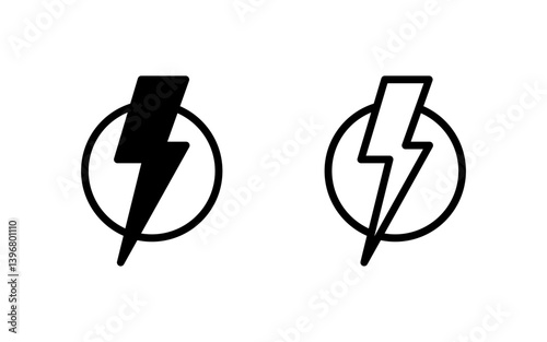 Lightning icon vector illustration. electric sign and symbol. power icon. energy sign
