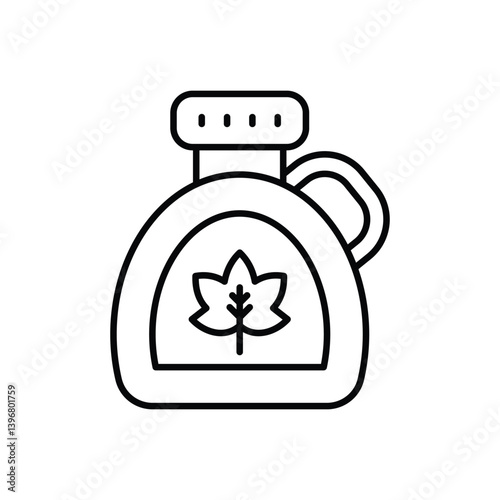 Maple Syrup icon vector stock illustration