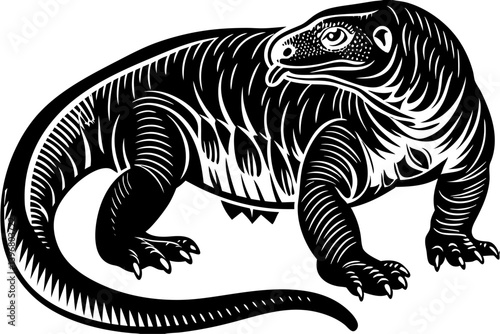 High-quality anaconda vector illustration showcasing the powerful and iconic snake in a detailed, stylized form. Ideal for wildlife education materials, reptile-themed designs, zoo brochures, nature d