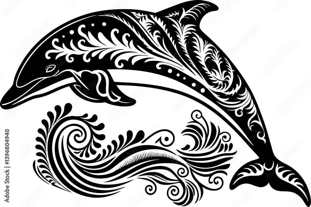 Obraz premium High-quality anaconda vector illustration showcasing the powerful and iconic snake in a detailed, stylized form. Ideal for wildlife education materials, reptile-themed designs, zoo brochures, nature d