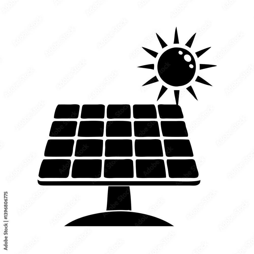 solar panel icon, solar panel silhouette vector illustration-simple silhouette illustration of solar panel, perfect for solar panel logos and icons solar panel icon, solar panel silhouette vector illustration-simple silhouette illustration of solar panel, perfect for solar panel logos and icons