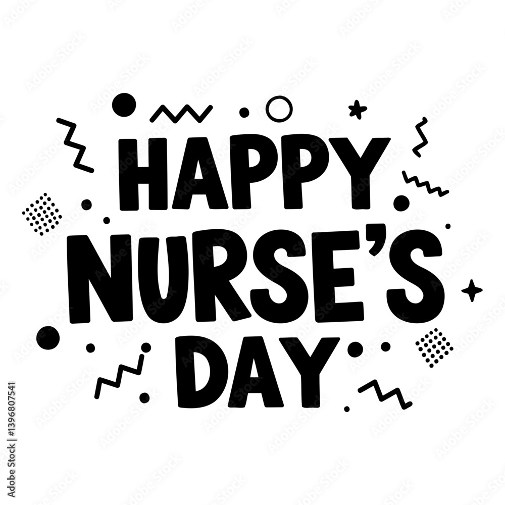 Fototapeta premium Happy Nurse's Day Graphic