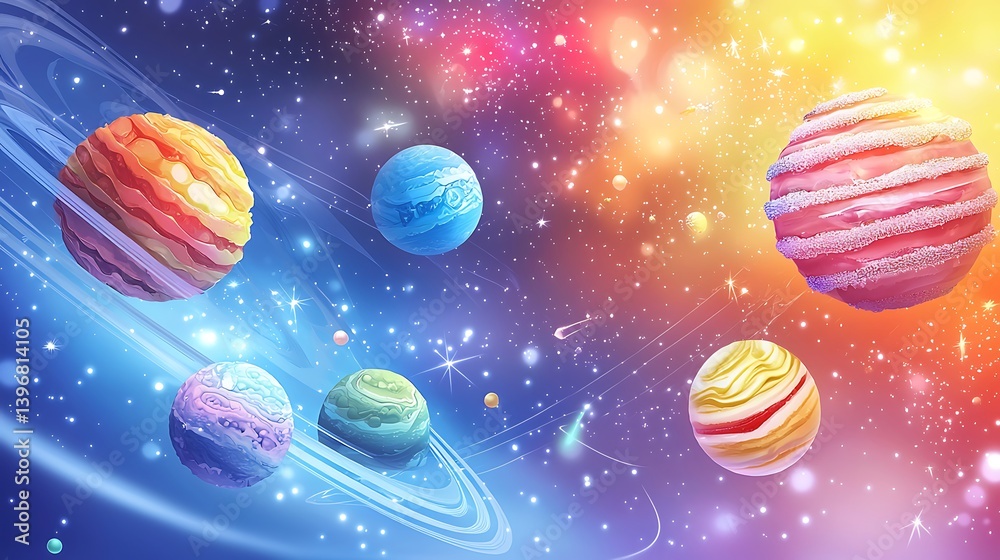 planets in space