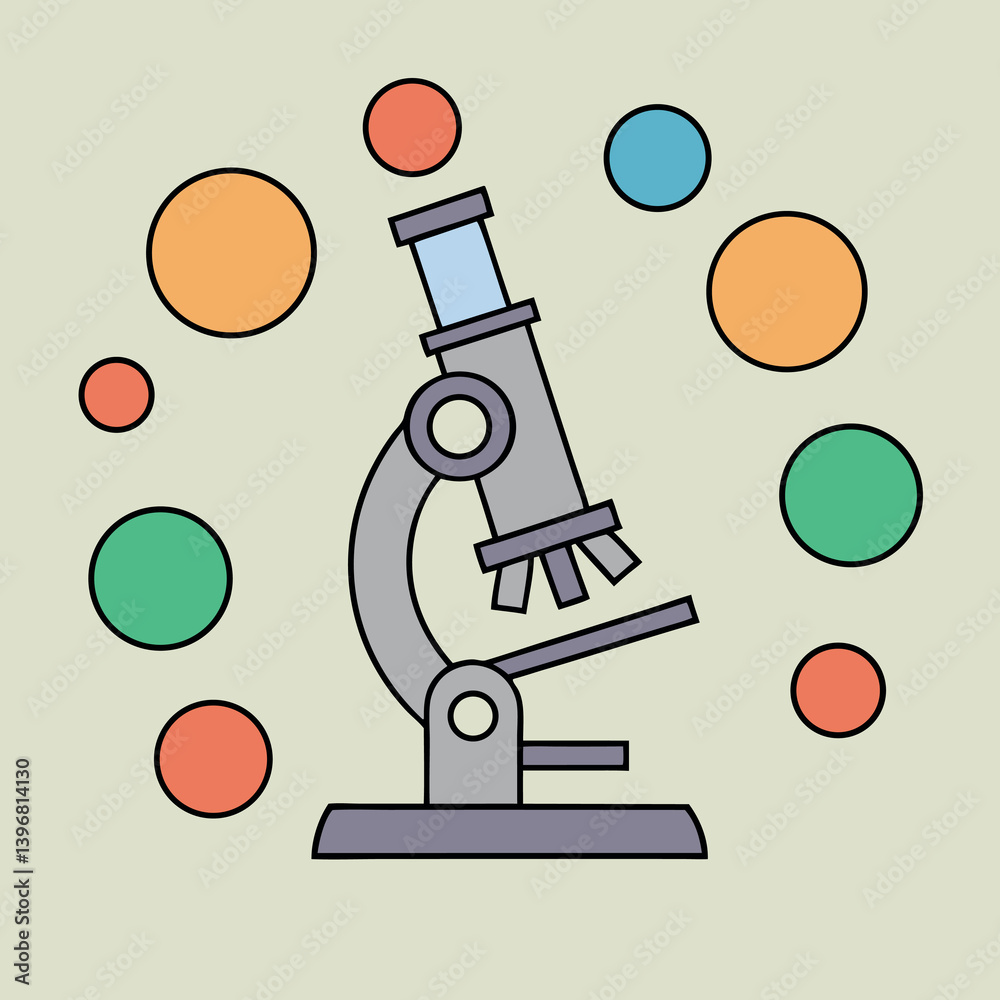 A microscope-surrounded-by-atoms