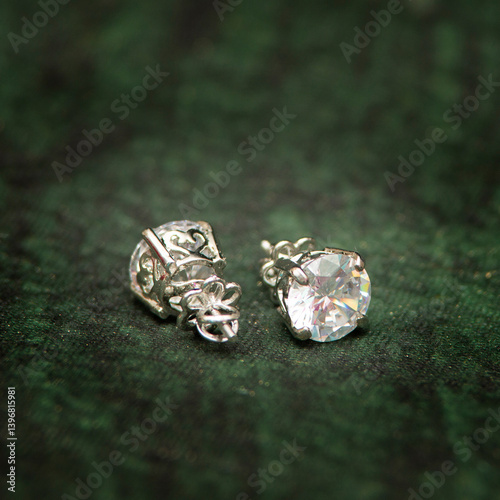 Zircon Earrings– A Touch of Love