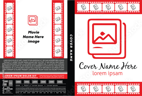 DVD Cover template vector editable