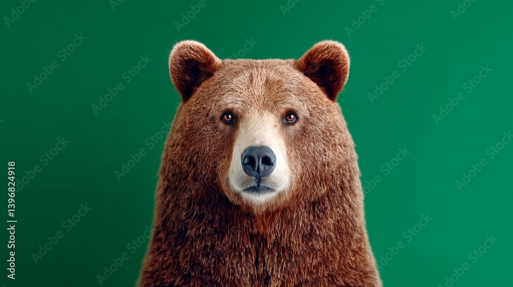 Bear with a big nose and a big mouth. The bear is looking at the camera Bear with a big nose and a big mouth. The bear is looking at the camera