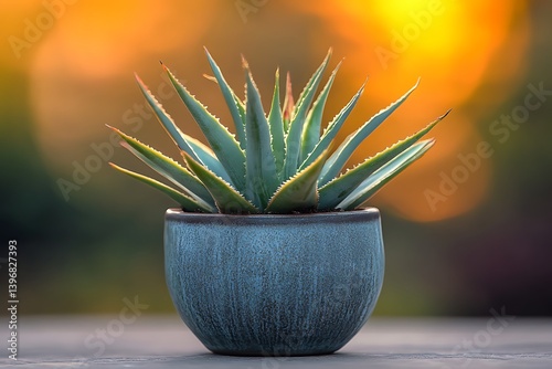 Succulent Potted Sunset photo