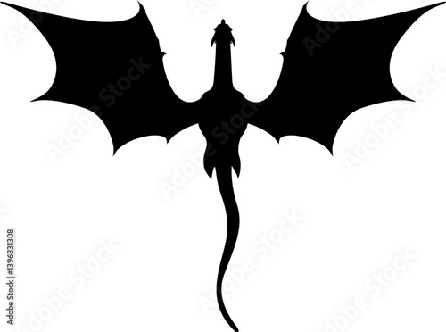 Flying Dragon silhouette