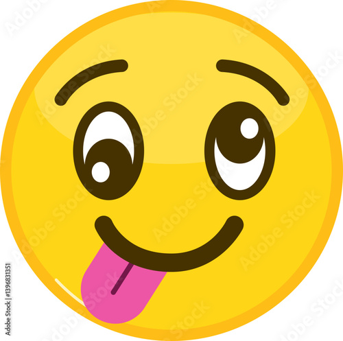 Silly Emoticon Emoji with Tongue Out
