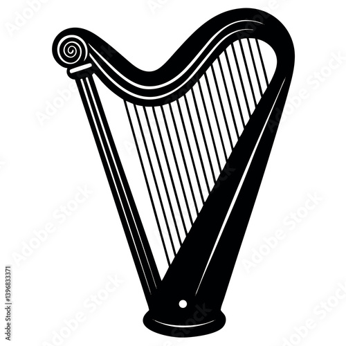 Harp vector illustration