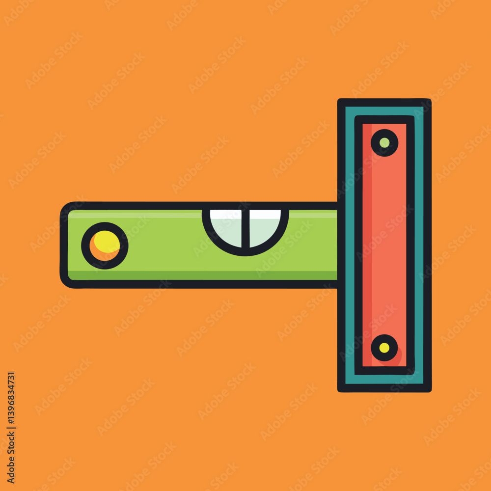 Level-tool-illustration-whit-solid-colour-outline