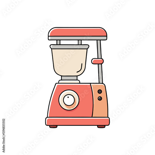 Obraz na płótnie Mixer-grinder-minimalist-design-with-a-white background. w salonie