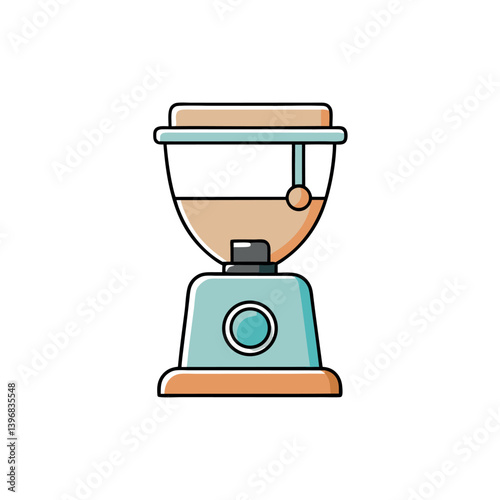 Obraz na płótnie Mixer-grinder-minimalist-design-with-a-white background. w salonie