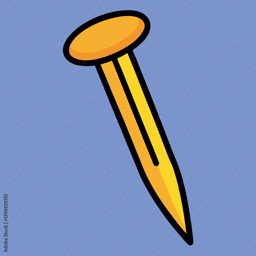 Nails-illustration-whit-solid-colour-outline