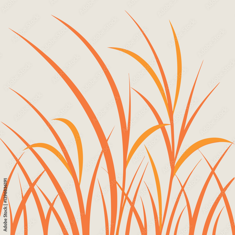 Orange-grass-shapes-no-background