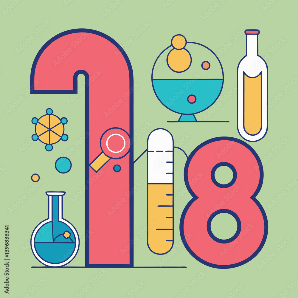 Pack-18 science research-illustration