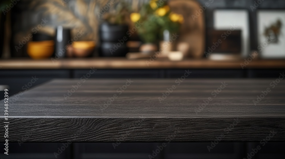 blurred bokeh background serves as a minimalist yet elegant mock-up space for displaying objects, with a focused, artistic appeal.