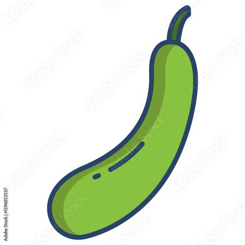 Linear color Bottle Gourd icon