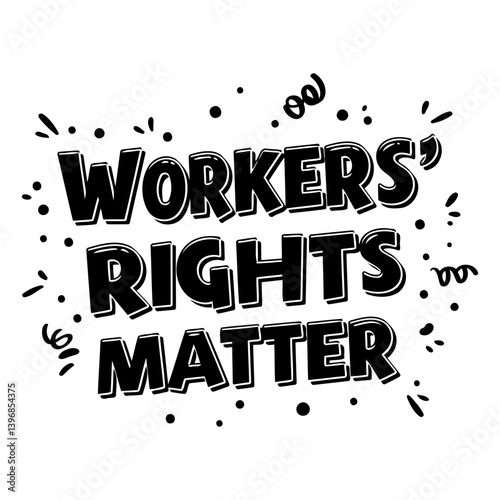 Bold graphic: Workers' Rights Matter
