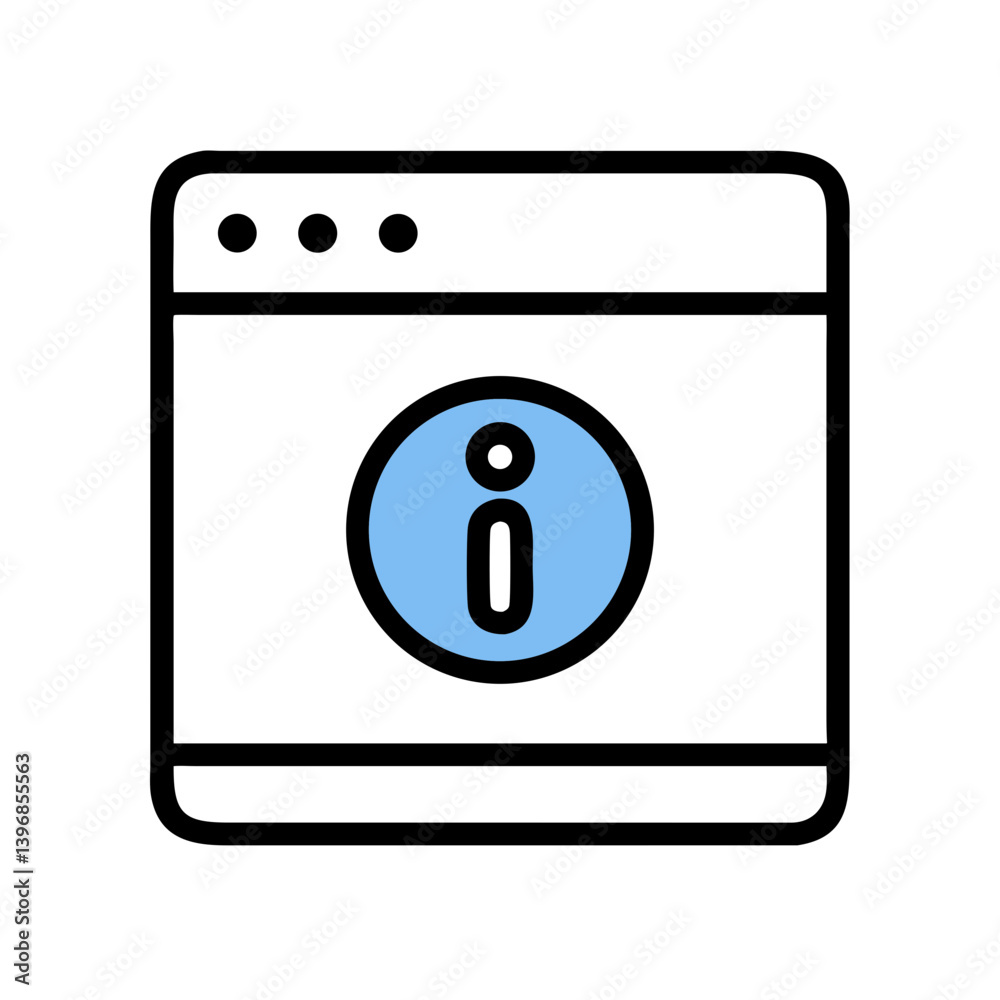 Info Browser Page Window Icon Design Info Browser Page Window Icon Design