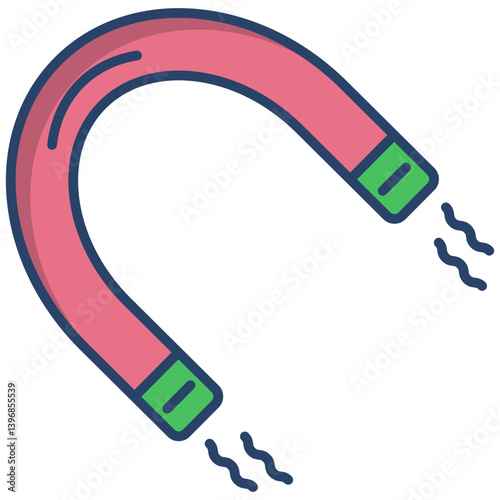 Linear color Magnet icon