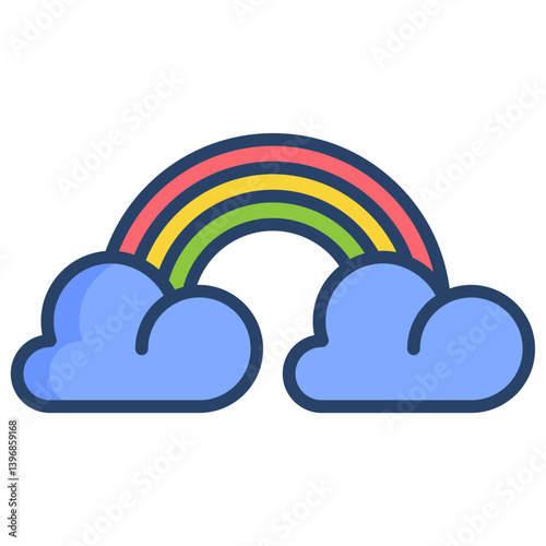 Linear color Rainbow icon