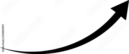  NewVectorIllustrationSign nvis - curved arrow right direction vector sign . isolated transparent . black large . big simple icon .
