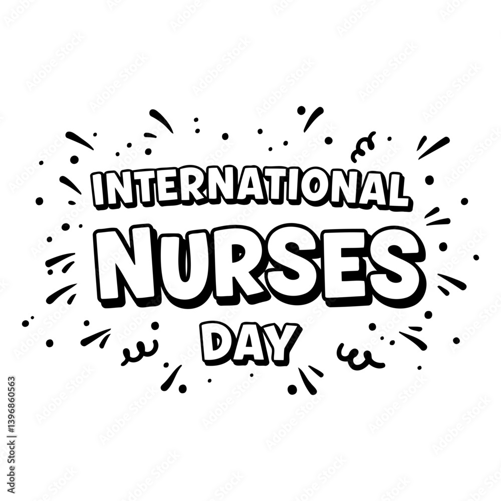 Fototapeta premium International Nurses Day Graphic Design