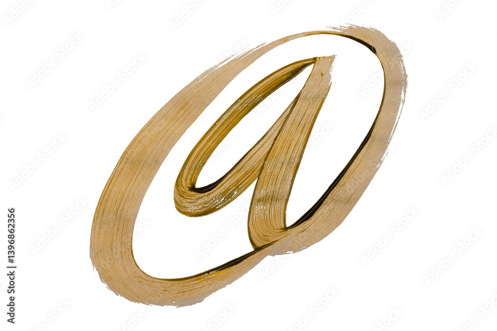 atercolor brush letters isolated on transparent background. atercolor brush letters isolated on transparent background.